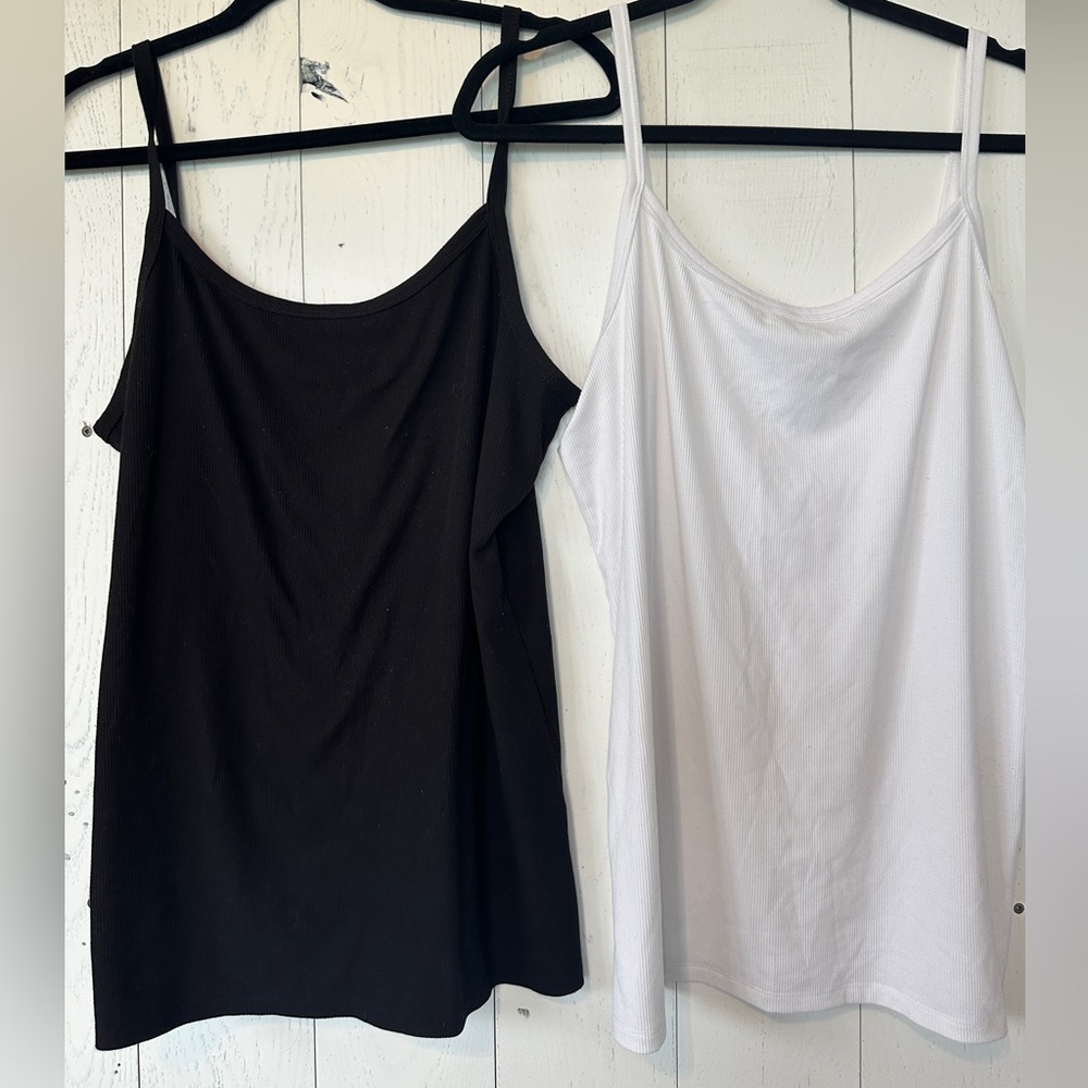 NWOT Women's Black White Tank Too Set Size XXL